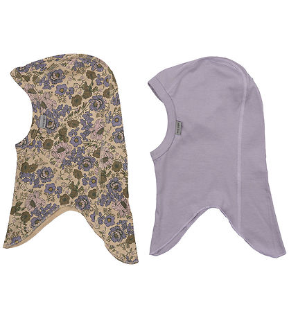Mikk-Line Schlupfmütze - 1-lagig - 2er-Pack - Lavender Aura