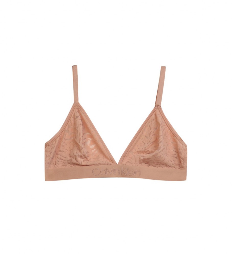 Sutiã triangular sem forro rosa da Calvin Klein