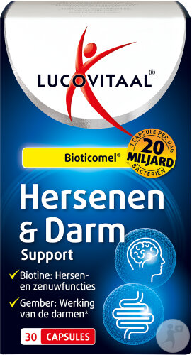Lucovitaal Soutien Cérébral & Intestinal Bioticomel 30 Gélules