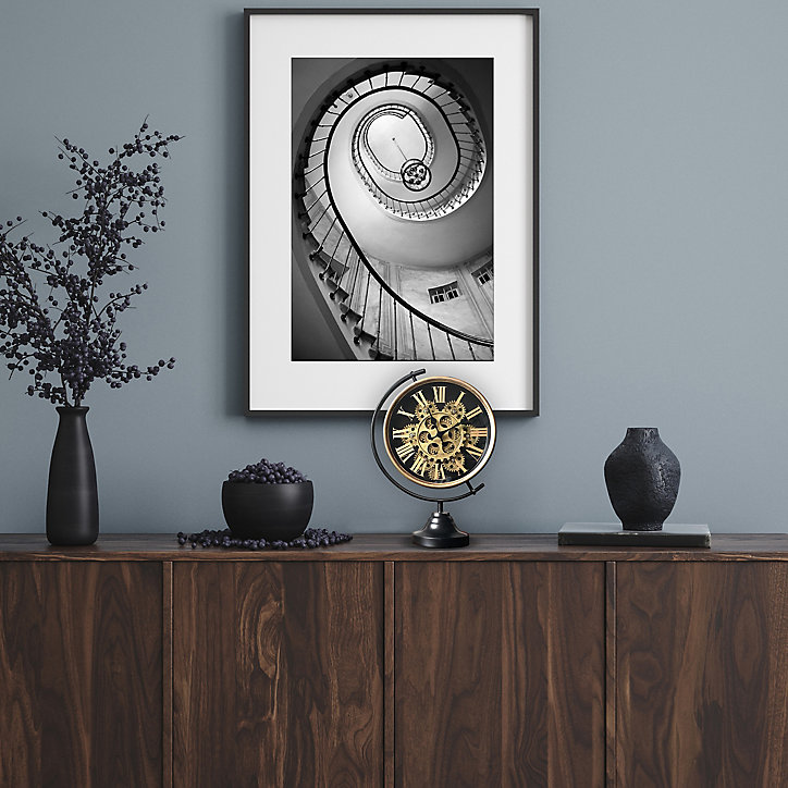 Horloge murale mécanique sur pied 28 x 13 x 39 cm