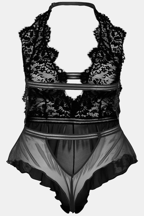 Body, Neckholder, Spitze & Mesh