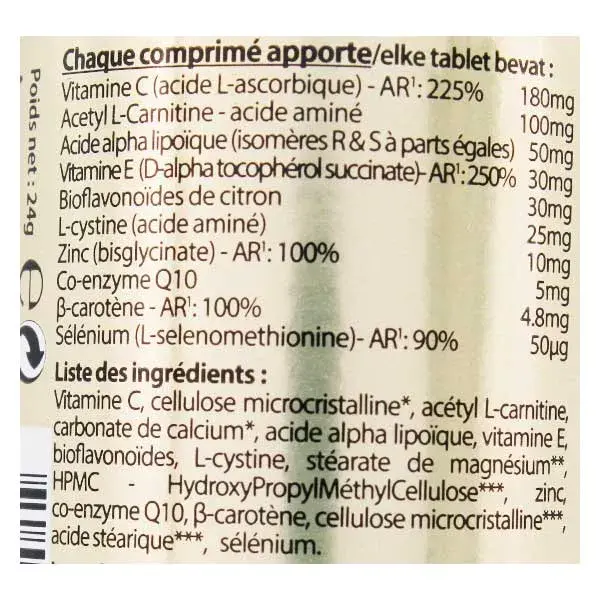 Vit'all+ Anti Oxy E Ultra Vital 30 comprimidos