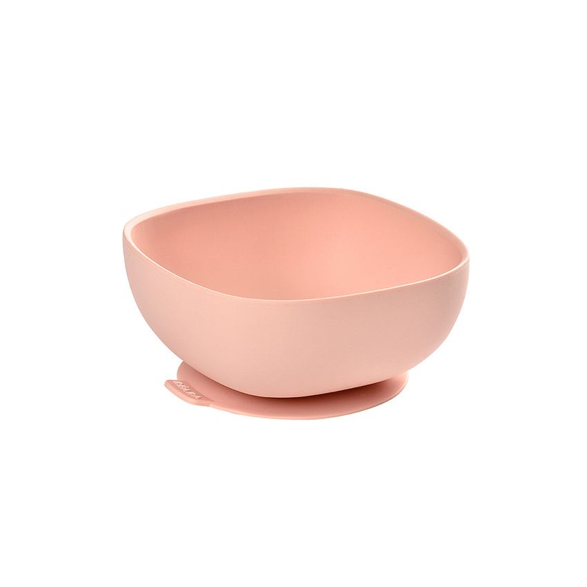 Bol en silicone avec ventouse – Rose - Ecru