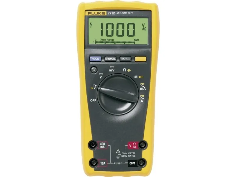 Fluke 77 IV, LCD, Batteri, Alkaline, 90 mm, 185 mm, 43 mm