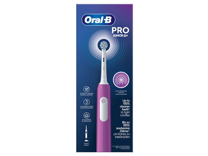 Oral-B Rotationszahnbürste Pro Junior 6  Lila Elektrische Zahnbürste