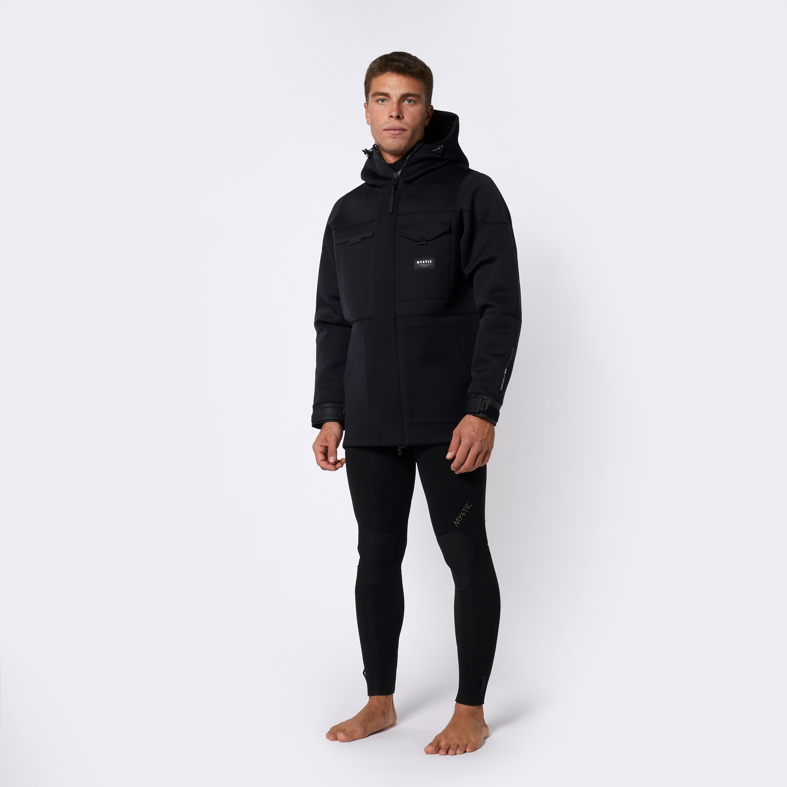 Mystic Vortex Neoprene Jacket 3/2mm Black