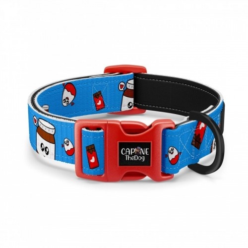 Coleira ajustável para cães CaponeTheDog, estampa chocolate