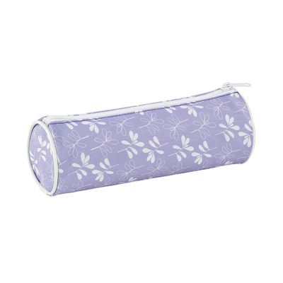 Trousse ronde Garden - 1 compartiment - violet - Viquel