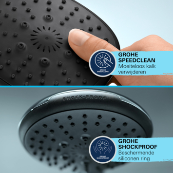 Grohe douchekop Quickfix Vitalio Start 110 handdouche waterbesparend 2 standen ø 10 cm chroom