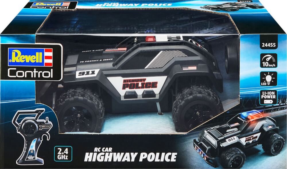 RC Car Highway Police, Revell Control Ferngesteuertes Polizeiauto