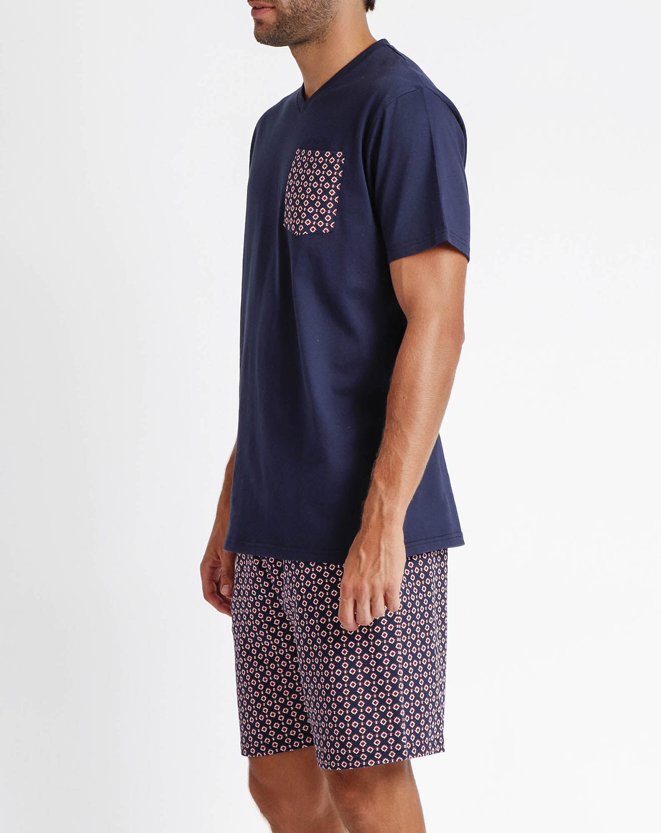 Antonio Miro Pyjama T-Shirt & Short Amir bleu