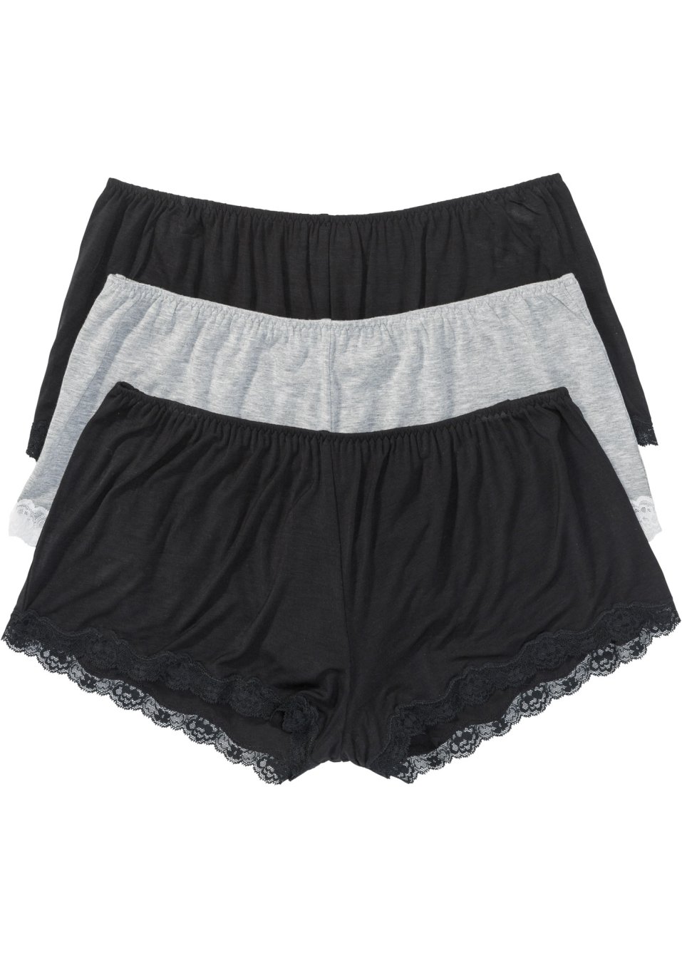 Lot de 3 boxers décontractés en viscose