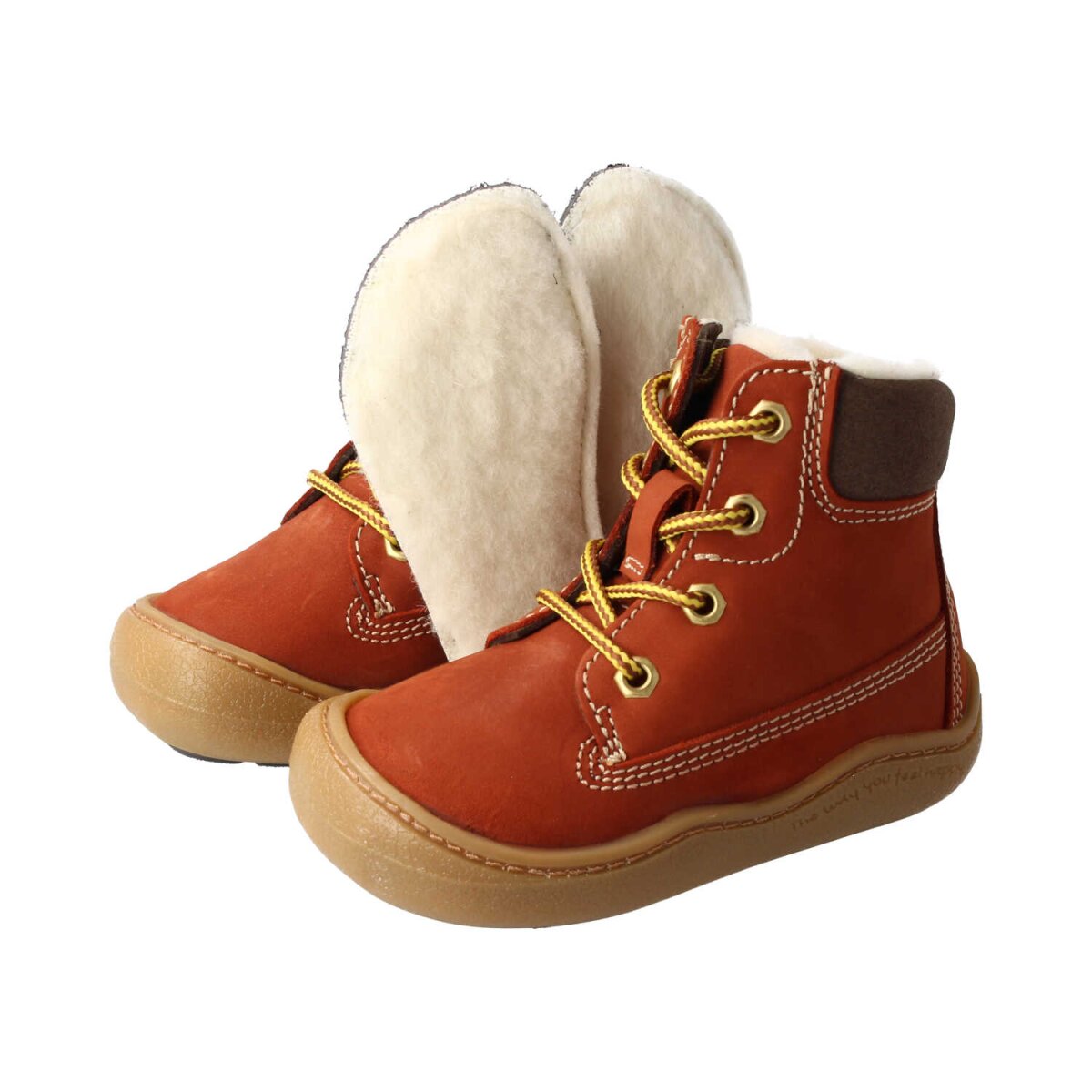WL4222-WX9 chestnut TIMBII nubuck wool laces zipper Winterstiefel Weite/W