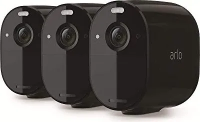 Arlo Essential - Netværksovervågningskamera - udendørs, indendørs - vejrbestandig - farve (Dag/nat) - 1920 x 1080 - 1080p - audio - trådløs - WiFi - H.264 (pakke med 3)
