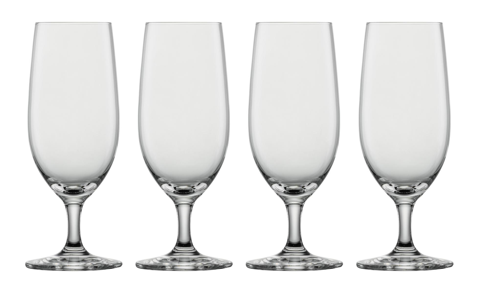 Bierglas Basic 300 ml, 4 Stück, TransparentWeizenbierglas