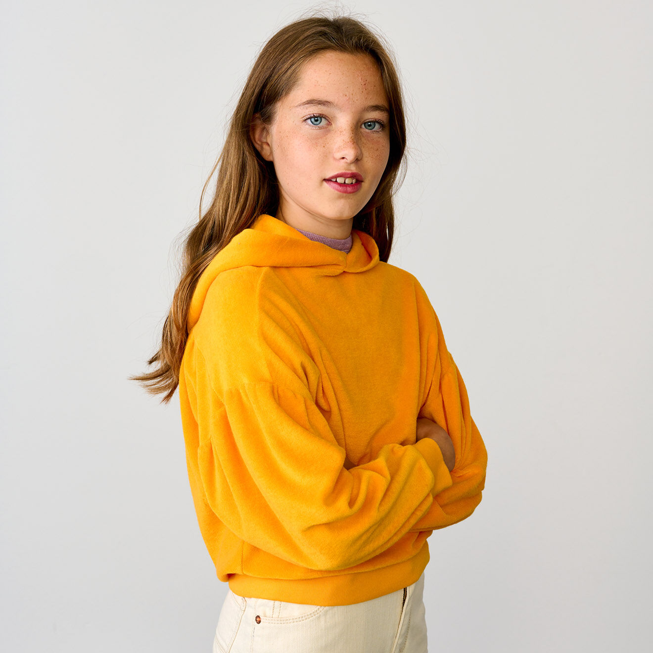 Bellerose Sweat en Coton mélangé Cania orange vif