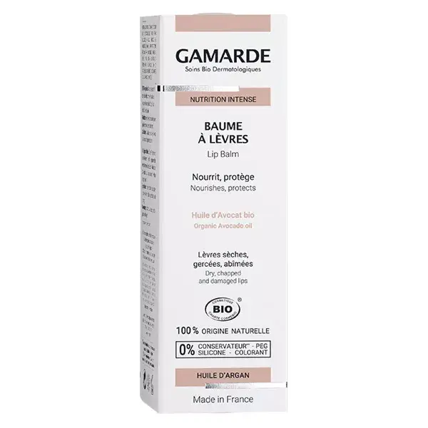 Bálsamo Labial Orgânico Gamarde Nutrição Intensa 10ml