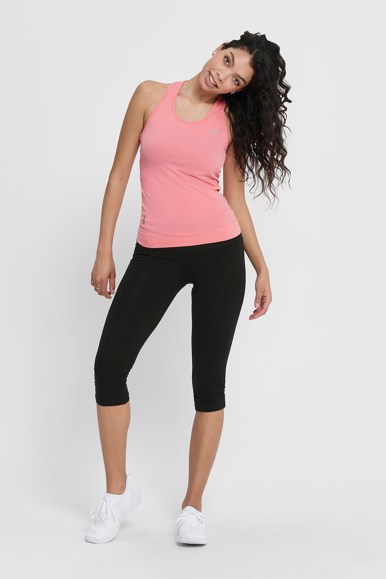 Calças legging capri elásticas