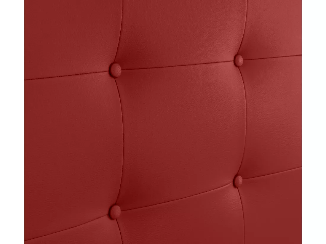 DHOME Tête de Lit en Similicuir Capitonnée 145x60cm Lit 135/140 - Rouge