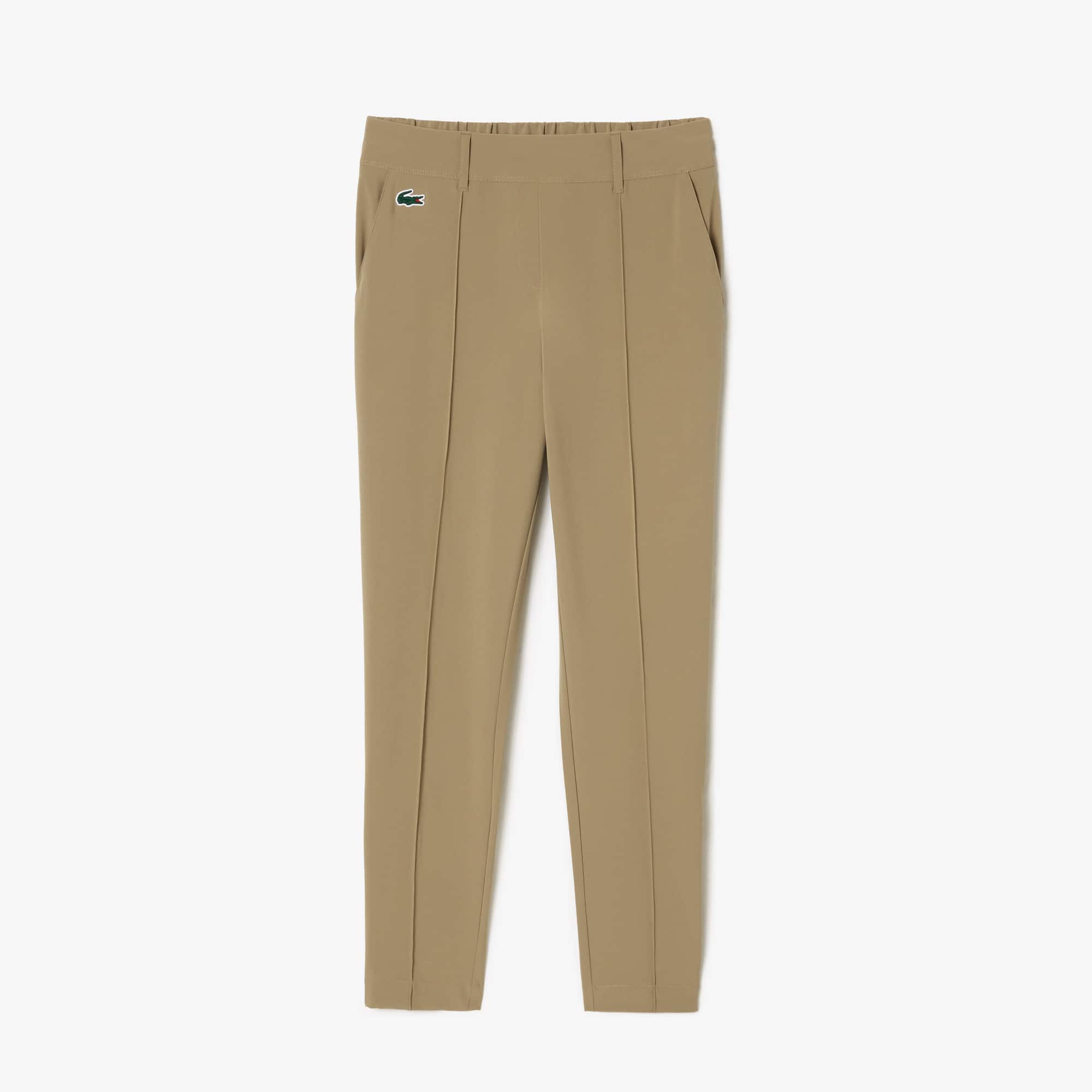 Pantalon femme Golf Lacoste SPORT en taffetas extensible ultra-dry Pantalons & Shorts - Beige - Lacoste - Femme