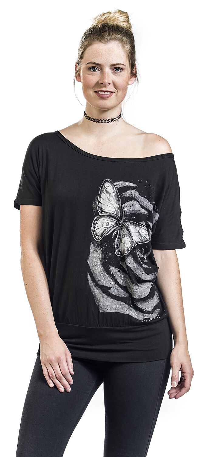 T-Shirt Imprimé Papillons | Full Volume by EMP T-Shirt Manches courtes
