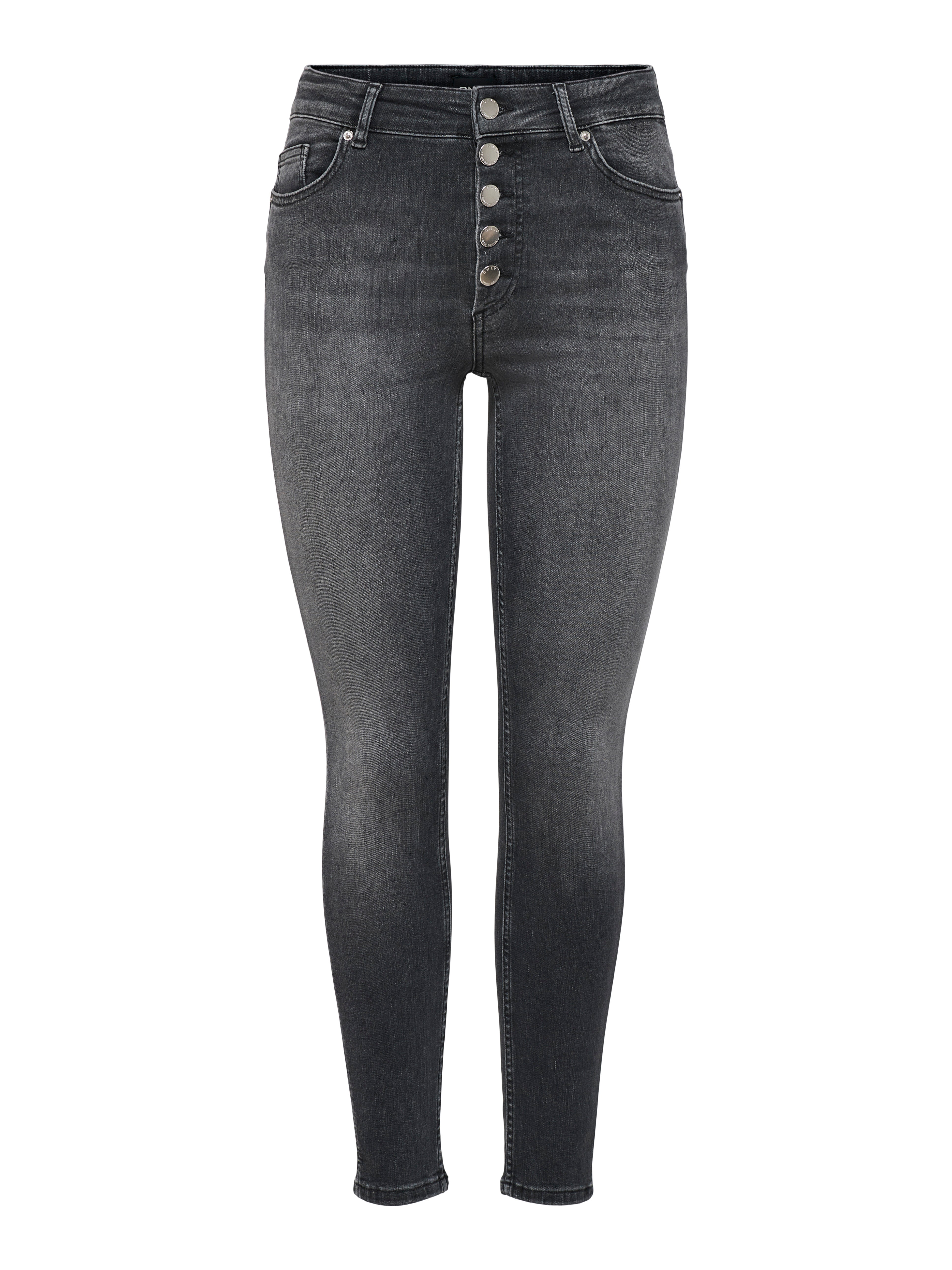 ONLBOBBY Mittlere Taille Skinny Fit Jeans Grey Denim