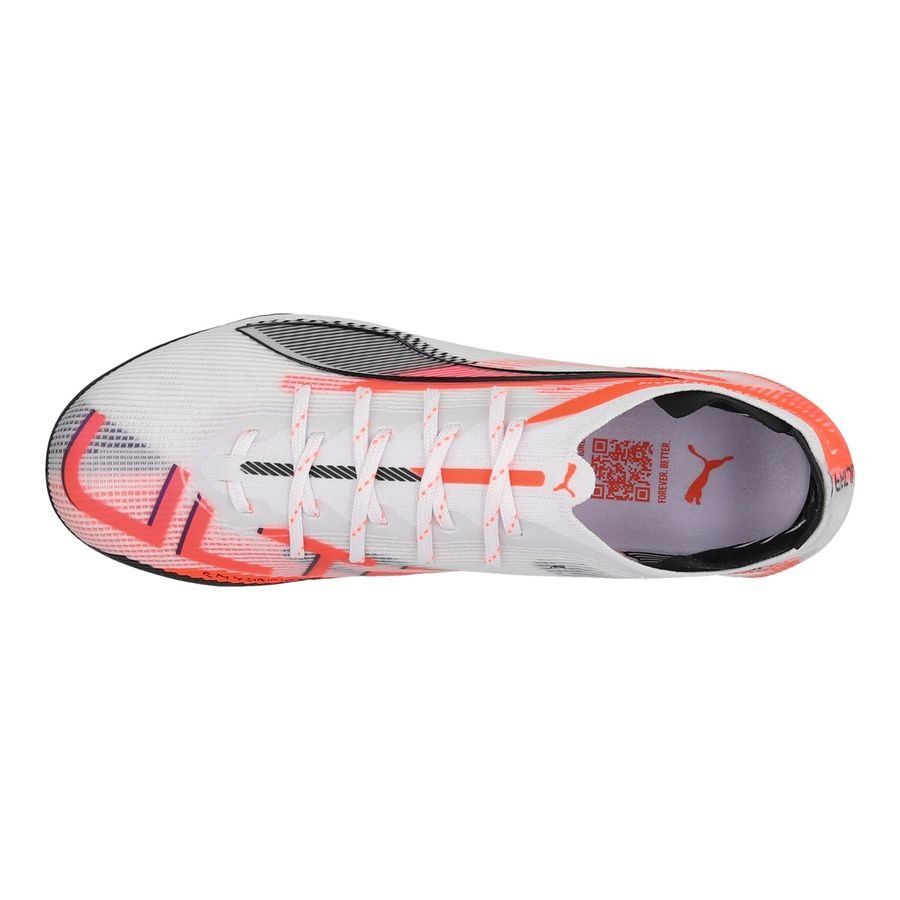 PUMA Ultra 5 Carbon FG Unlimited - Blanc/Noir/Glowing Red Femme