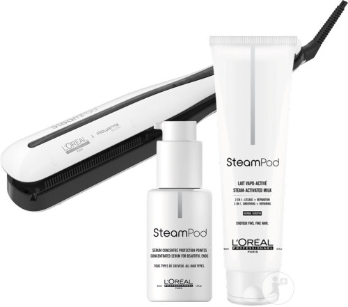 L'Oréal Professionnel Steampod 3.0 + Lait De Lissage Cheveux Fins 150ml + Sérum Concentré 50ml
