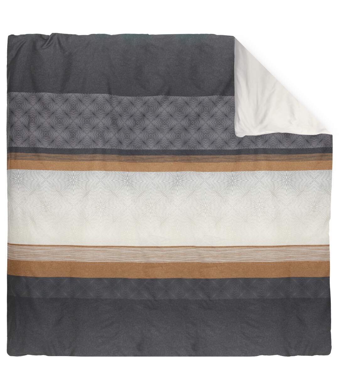 Housse de couette 240x220 cm satin de coton TIAGO noir