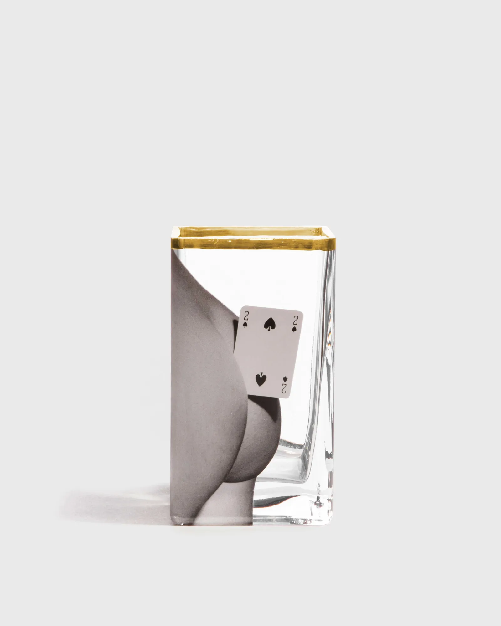 Seletti GLASS VASE TOILETPAPER - TWO OF SPADES