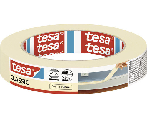 tesa schilderstape Classic beige 19 mm x 50 m