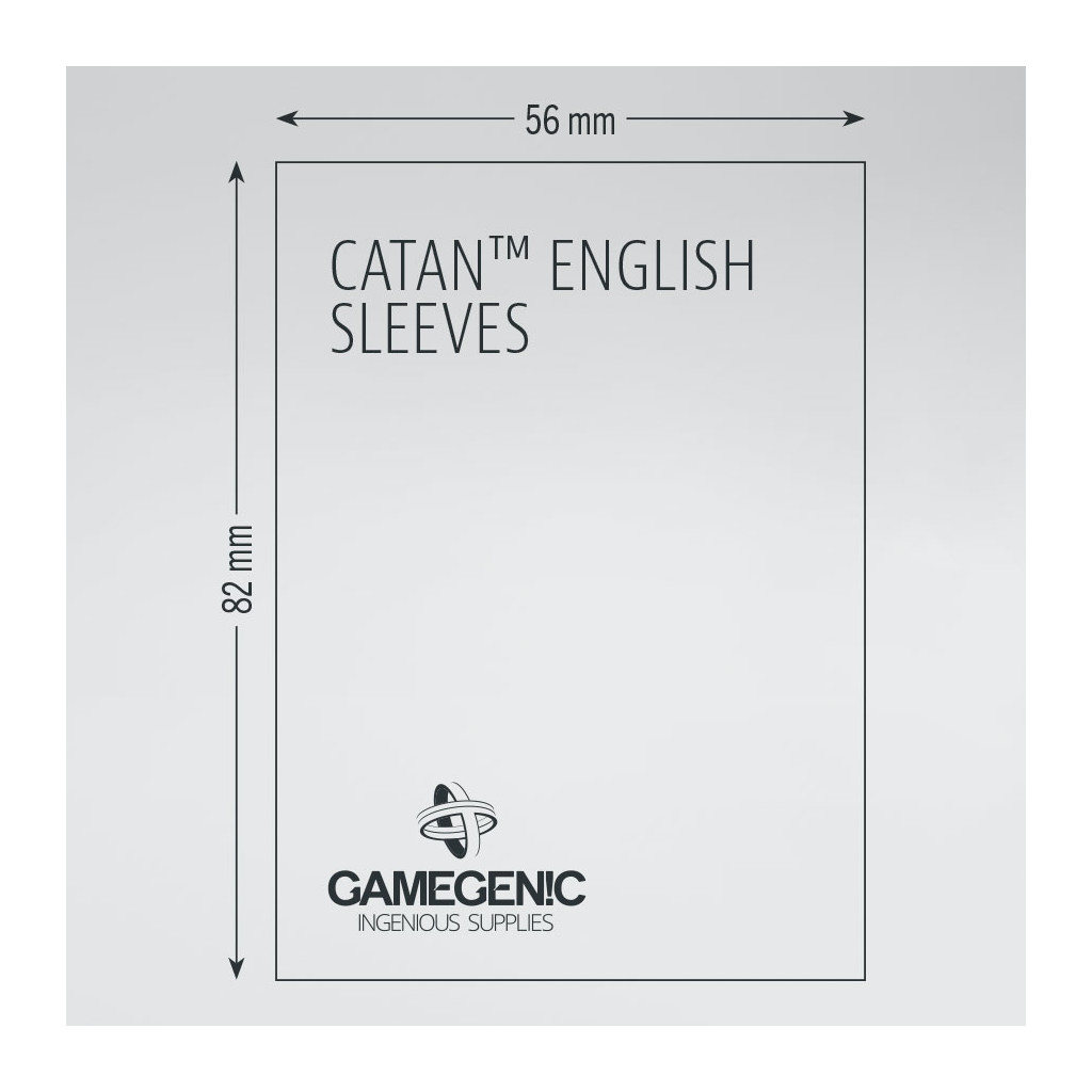 Gamegenic - PRIME - Catan-Sized Sleeves - 56 x 82 mm