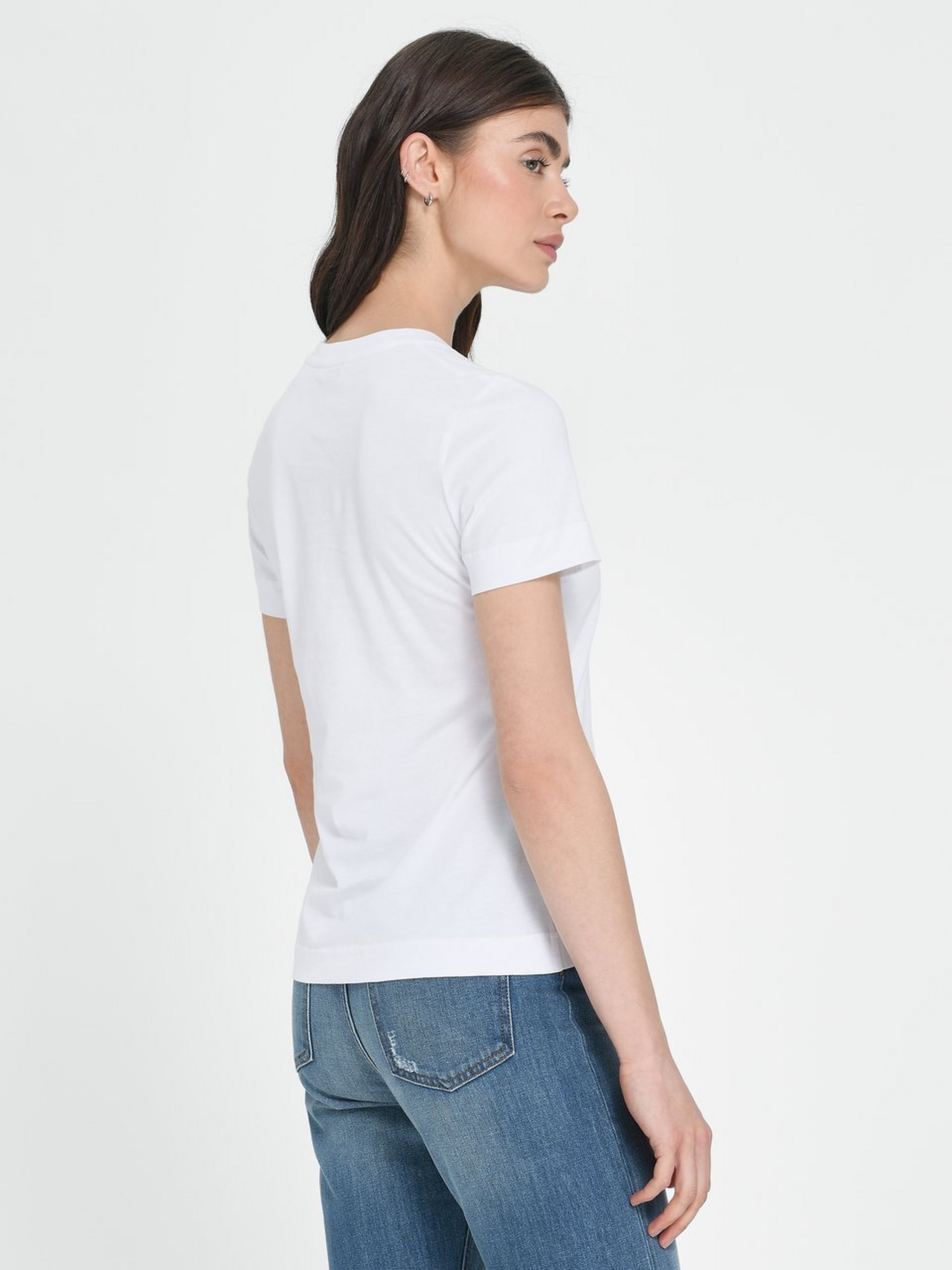 Rundhals-Shirt mit 1/2-Arm