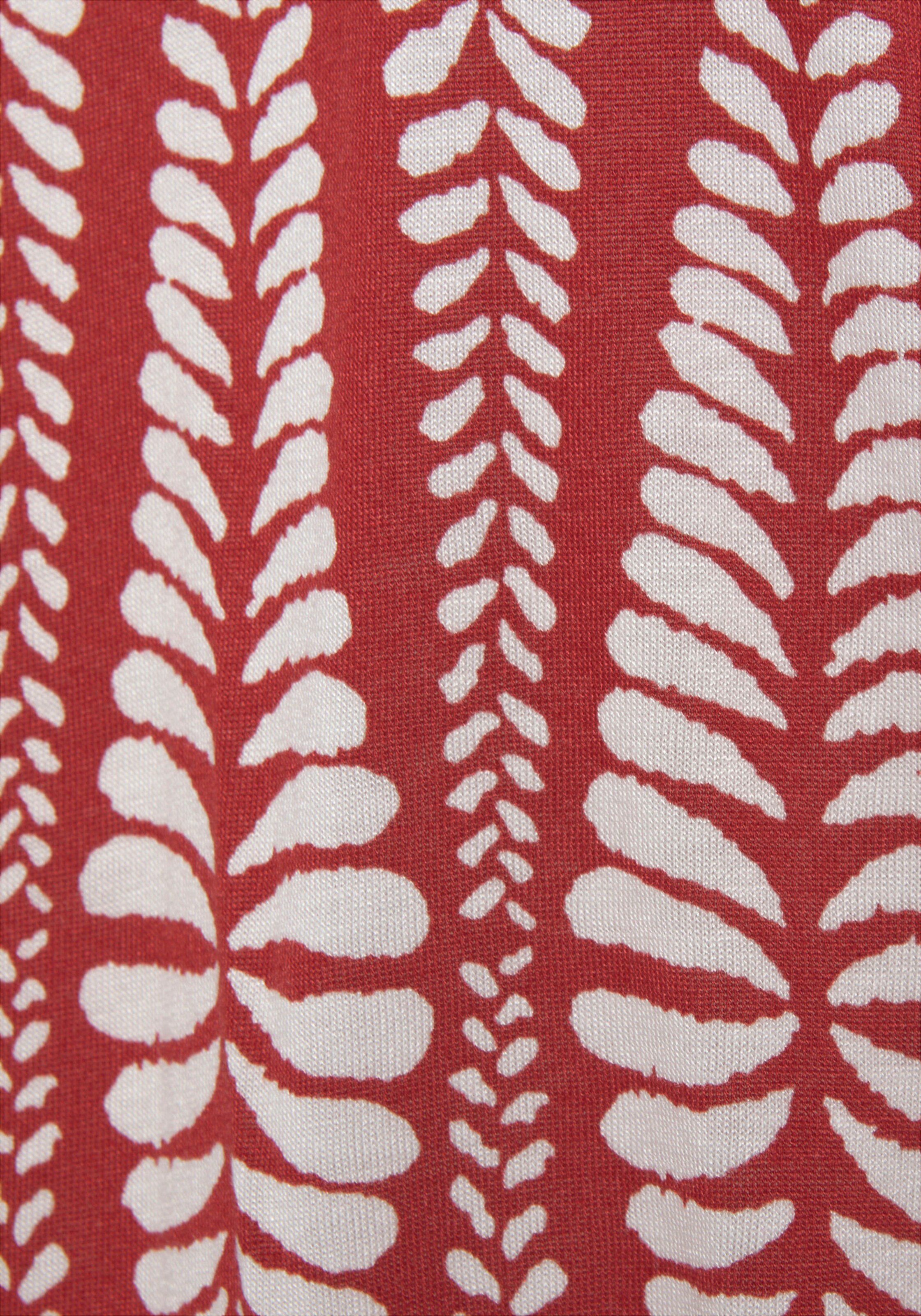 LASCANA Jerseykleid in terracotta-creme bedruckt