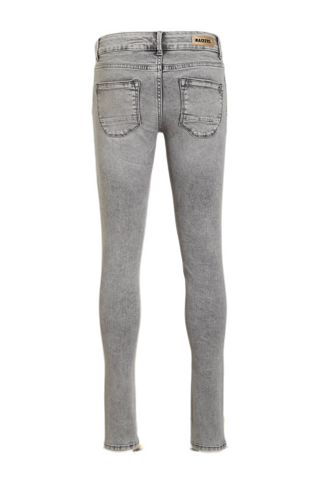 high waist super skinny jeans Chelsea light grey stone