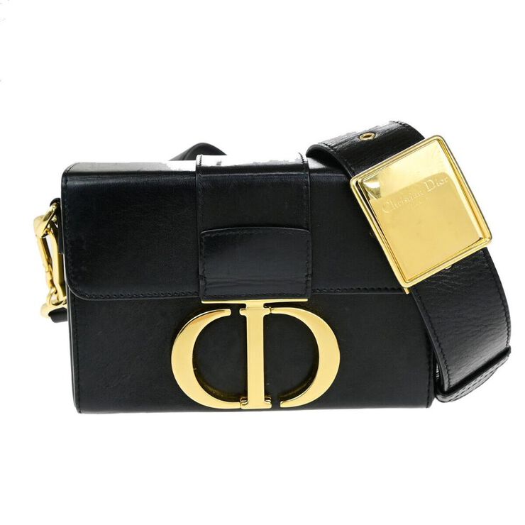 Dior Vintage Dior Trotter Crossbody Bag Black