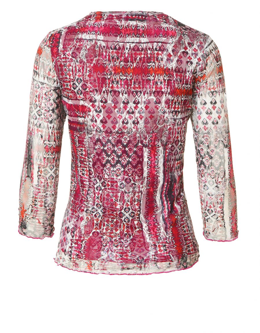 Tee shirt résille rose