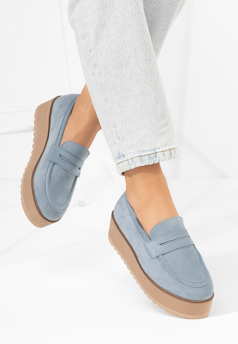 Mocassins à plateforme bleus Leondra V2