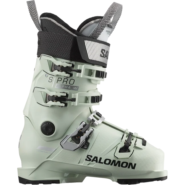 S/PRO ALPHA 100  Pistenschuhe Damen WhiteMoss/Silver/Black