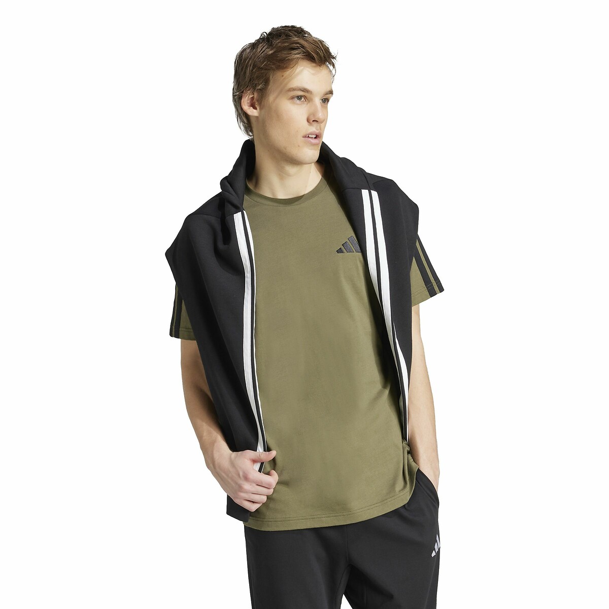 ADIDAS ROUPAS ESPORTIVAS<br>Camiseta 3 Listras