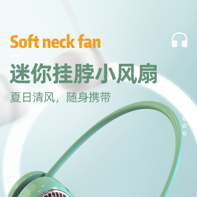HOMTEC - USB oplaadbare nekventilator