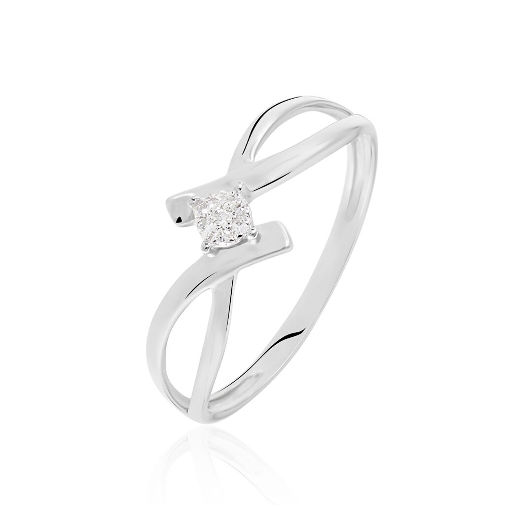 Bague Jone Or Blanc Diamant