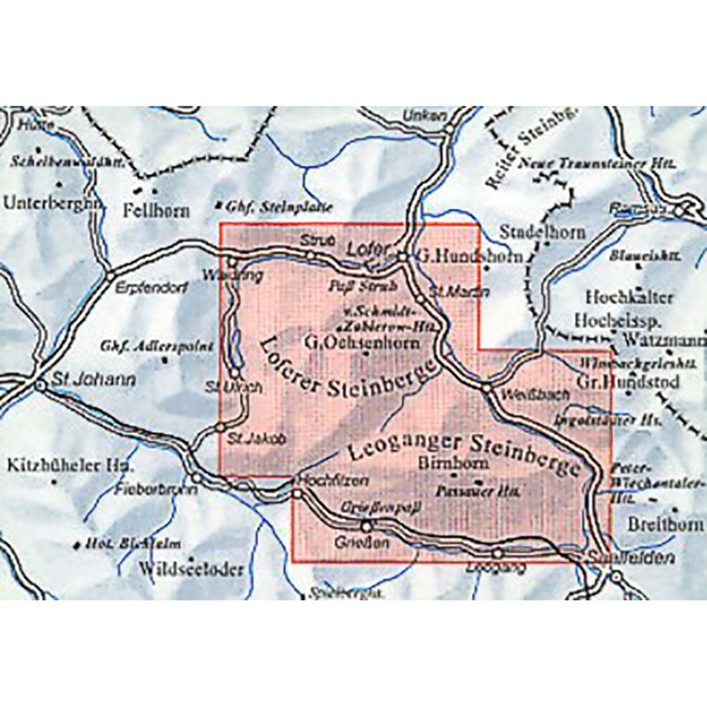 DAV AV-Karte 9 Loferer u. Leoganger Steinberge