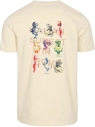 No-Excess T-Shirt Slub Placed Prints Ecru 27350309-011 kopen