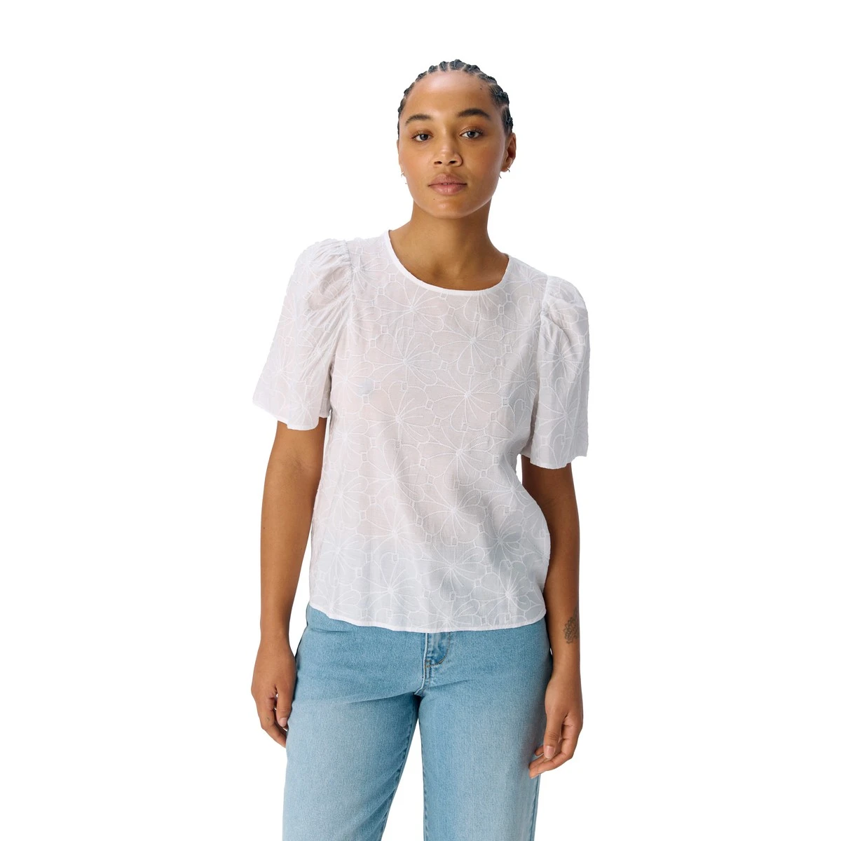 Dames Blouse 25016 blouse uni oversized