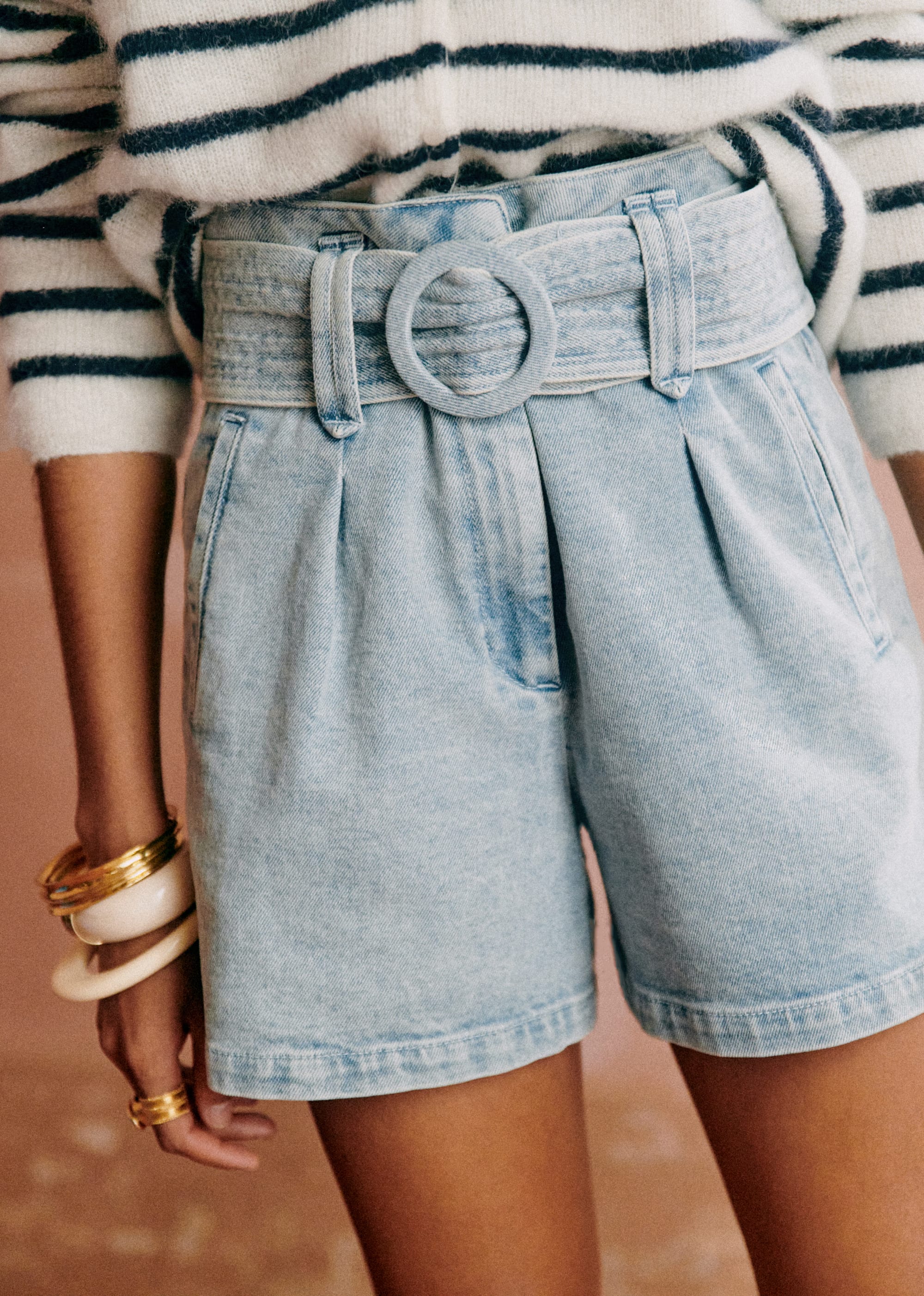 Short Deia - Bleu Snow - E-SHOP/JUPES & SHORTS 5905632