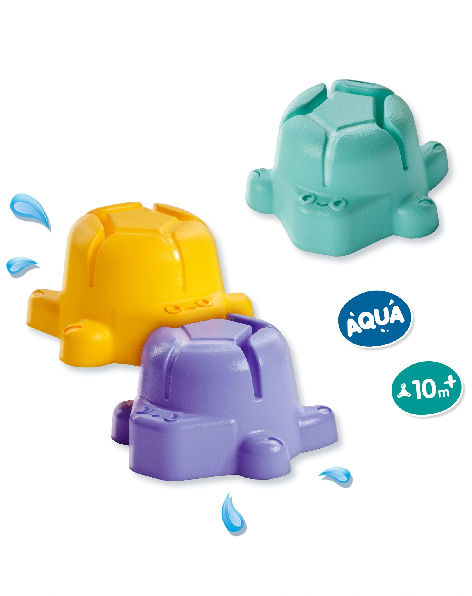Badewannenspielzeug STAPEL-SCHILDKRÖTEN 3er-Set