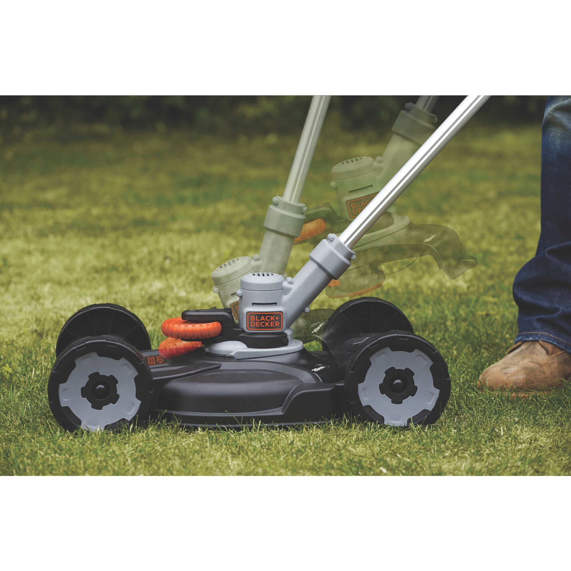 BLACK+DECKER Rasentrimmer 3-in-1 Rasentrimmer STC1820CM, 18Volt