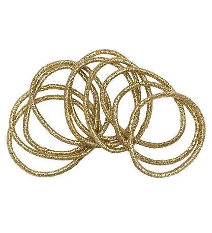 Little Wonders Haargummis - Rosa - 10er-Pack - Gold Glitter