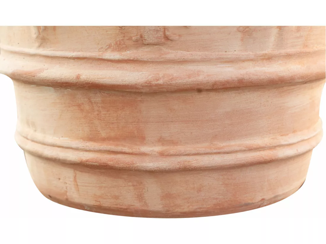 BISCOTTINI Vase - Finition Terre Cuite - Pot de Fleurs - Jardinière - Vase de Jardin - Extérieur - Terrasse - Balcon - 50x44 cm
